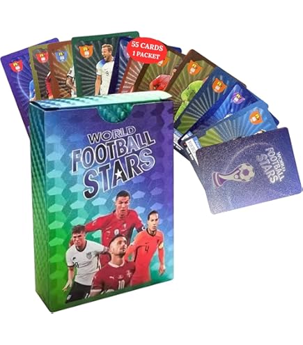 54Pcs/Box New Football Stars Golden Card Box Qatar World Cup La Liga - Foto 4