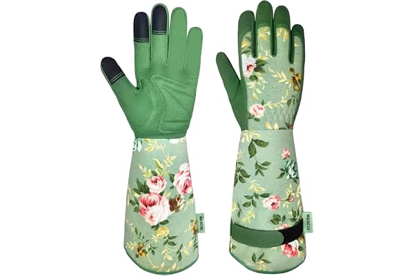 WANCHI durable leather gardening gloves product photo