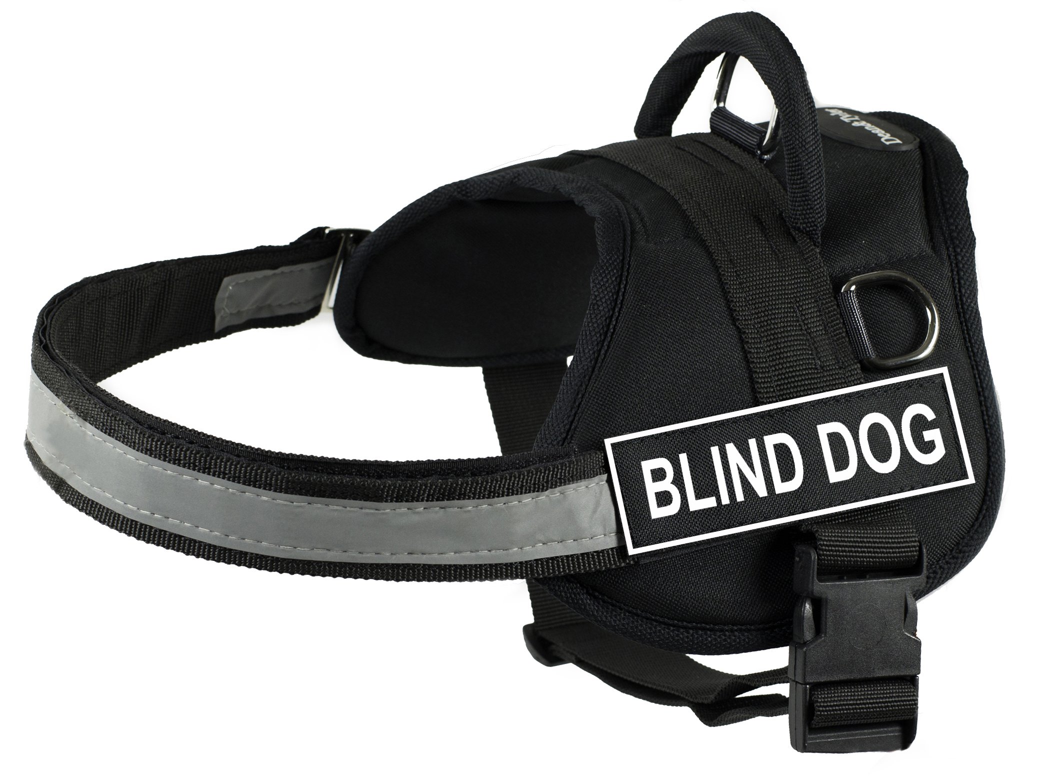Dean & Tyler DT Works Blind Dog Harness, L, Black/ White