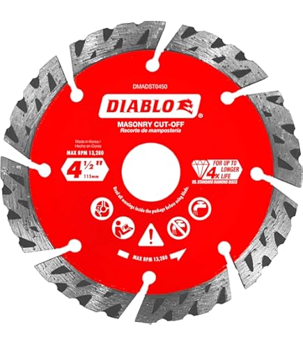 Amazon.com: Diablo Diamond Turbo Masonry Cut - Off Disc - Ideal