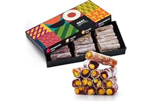Turkish Delight by Zest Delites, Traditional Vegan Snacks with 30% Pistachio, Luxury Gift Basket, Vegan Candy, Orange, Pomegr