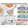 Purina Fancy Feast Lickable Appetizers and Broths Collection Grain Free Wet Cat Food Topper Variety Pack - 12 ct. Box (Pack of 2 Pack)