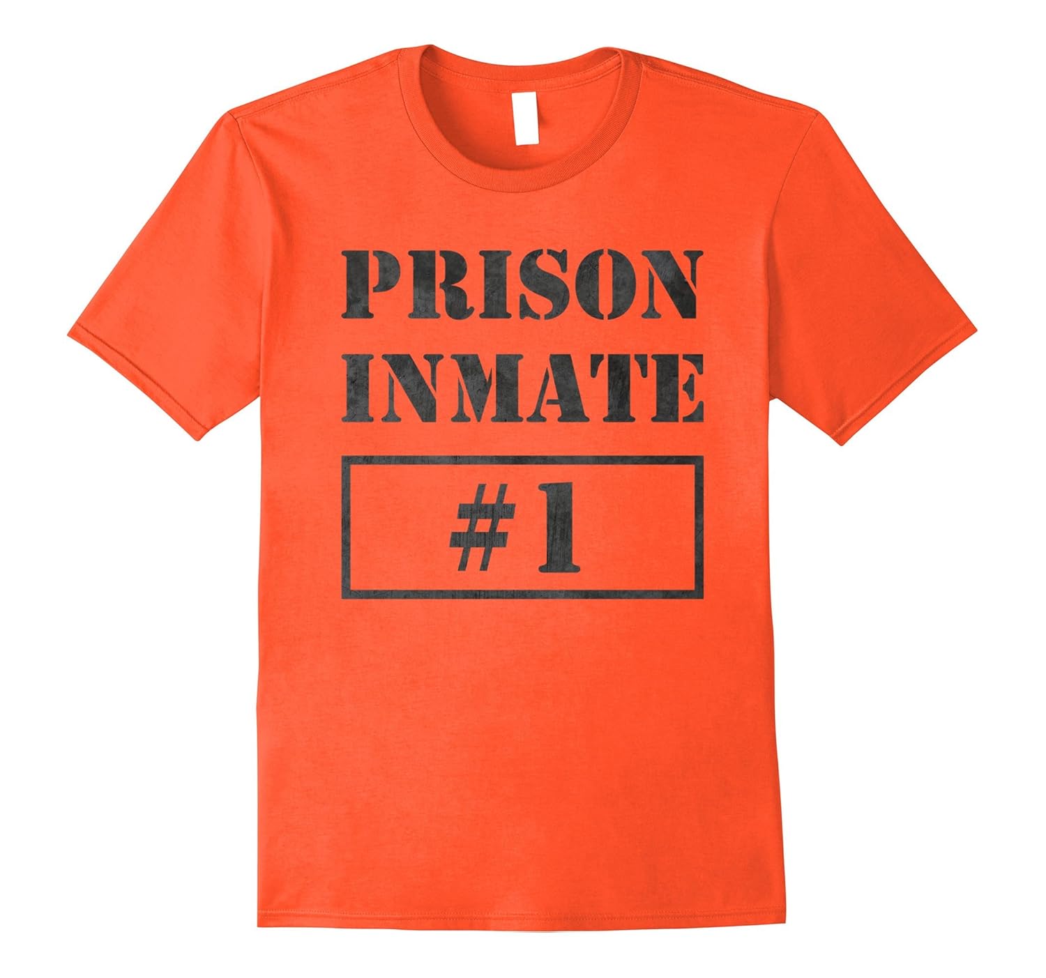 Prisoner Costume T-Shirt Inmate Funny Orange Escaped Jail-ANZ