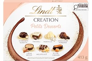 Lindt Creation Petits Dessert Assorted Chocolate Box, 413g, Perfect for Christmas, Christmas Gift, Chocolate gift box