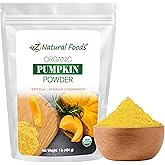 Z Natural Foods Organic Pumpkin Powder - Pure Powdered Pumpkin for Delicious Pumpkin Spice Latte, Baking, Smoothies, Juice, Puree - Dried Sweet Vegan Pumpkin Powder, Gluten Free, Kosher, 1 lb