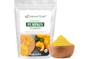 Z Natural Foods Organic Pumpkin Powder - Pure Powdered Pumpkin for Delicious Pumpkin Spice Latte, Baking, Smoothies, Juice, Puree - Dried Sweet Vegan Pumpkin Powder, Gluten Free, Kosher, 1 lb