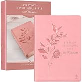 NLT Holy Bible Everyday Devotional Bible for Women New Living Translation, Vegan Leather, Pink, Flexible Daily Bible Reading Plan Options (NLT Womens Devo Editions)