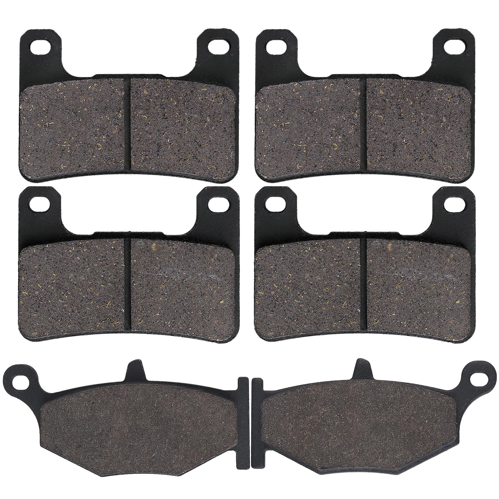Cyleto Carbon Fiber with Kevlar Motorcycle Brake Pads, Front and Rear, Suzuki GSXR 600/750/1000 2006-2010, GSX 1300 Hayabusa 2008-2012