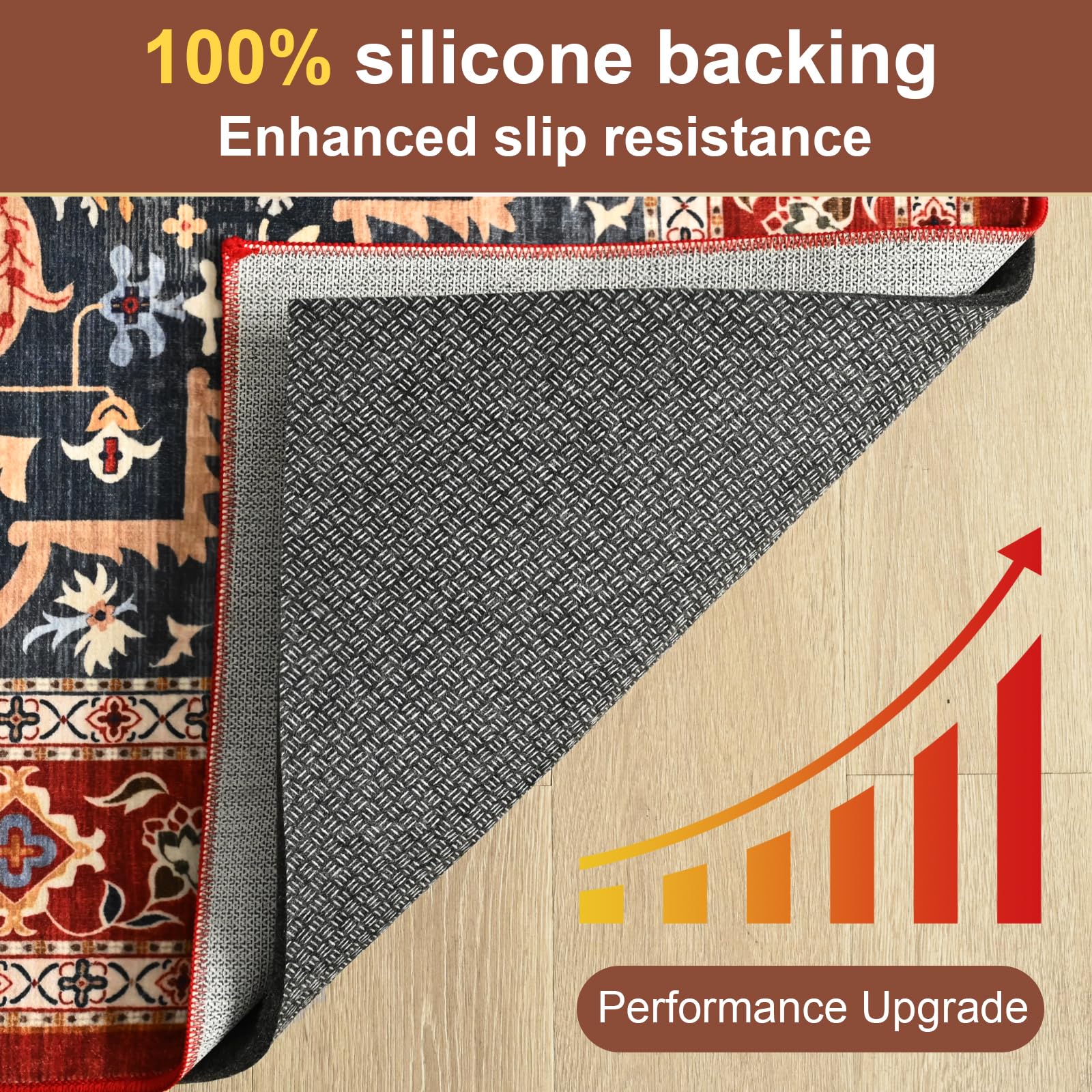 Condition photo showing New/Like New for yj.gwl 6x9 feet non slip rug pad 1/4 inch thick felt and silicone backing, dual surface cushion rug