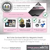 The Magnet Shop Rubber Steel Sheets 5 Pack 0.75mm A4 30x21cm Ferrous view 6