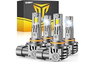 FAHREN Upgraded 9005/HB3 9006/HB4 LED Bulbs Combo, 100000LM 900% Ultra-Bright, 70000HRS+ Lifespan, 1:1 Mini Halogen Size, Quick Install No Adapter Needed, Pack of 4 High Mount Stop Lights