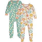 Onesies Brand, Baby Girls, 2-Pack Footed Pajamas