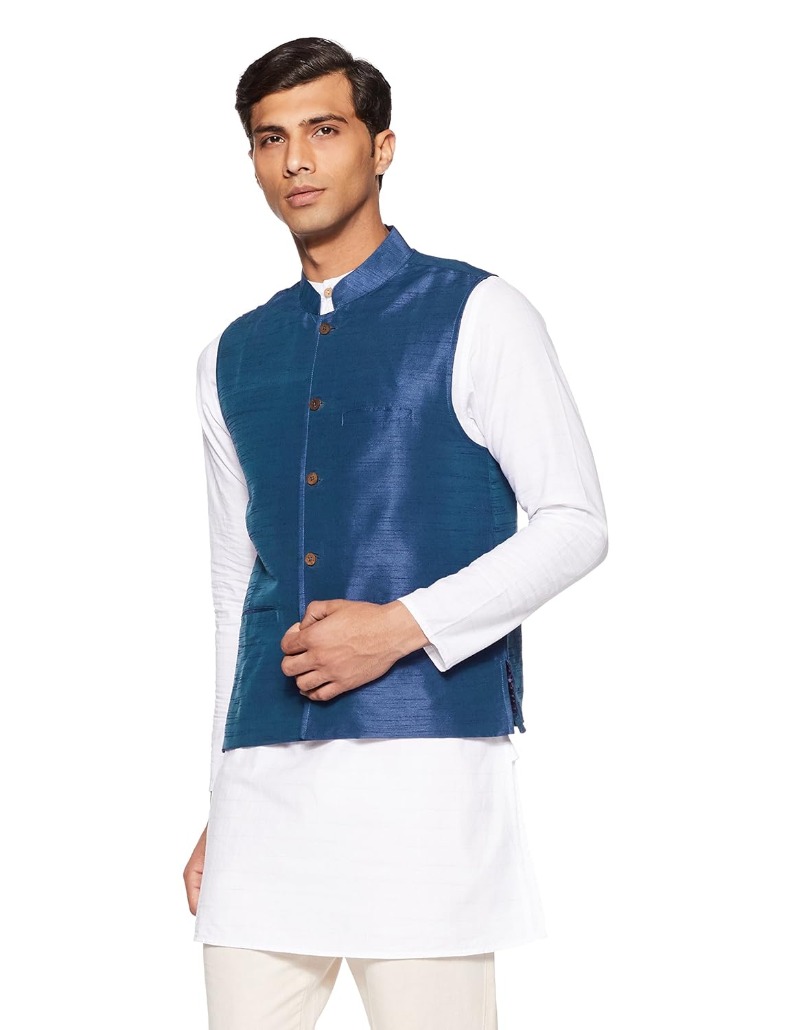 ethnicity men's banded collar jacket