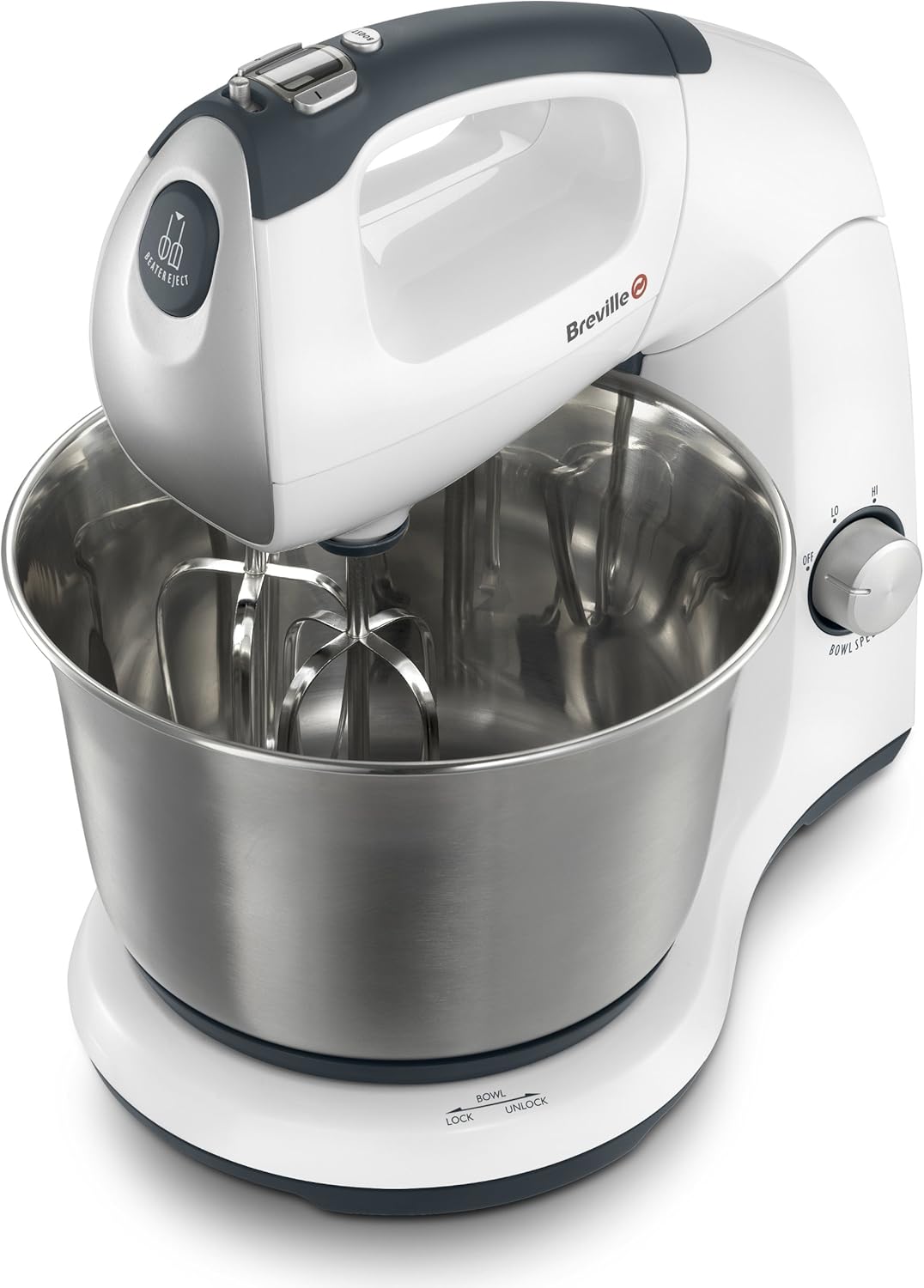 Breville VFP040X Robot Pâtissier 2 en 1 500 W 3,8 L Blanc/Acier Amazon