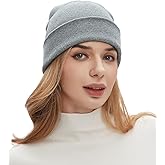 100% Cotton Beanies for Men Women Cotton Hats Soft Warm Unisex Cuffed Plain Skull Hat Autumn Winter Slouchy Knitted Cap