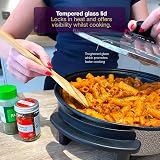 Andrew James Electric Frying Pan 30cm 1350W Non-Stick Glass Lid view 3