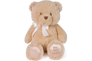 Baby GUND My First GUND Teddy Bear, Ultra Soft Animal Plush Toy for Babies and Newborns, Tan, 10”
