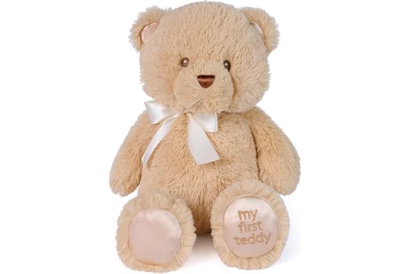 Baby GUND My First GUND Teddy Bear, Ultra Soft Animal Plush Toy for Babies and Newborns, Tan, 10”