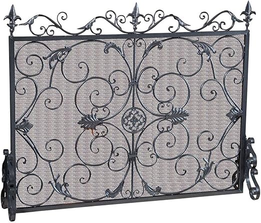 Pantalla de la chimenea Puerta de Chimenea de Hogar de Troncos Vintage