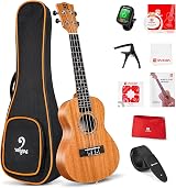Vangoa 58.4 cm Mahogany Concert Ukulele Complete Kit