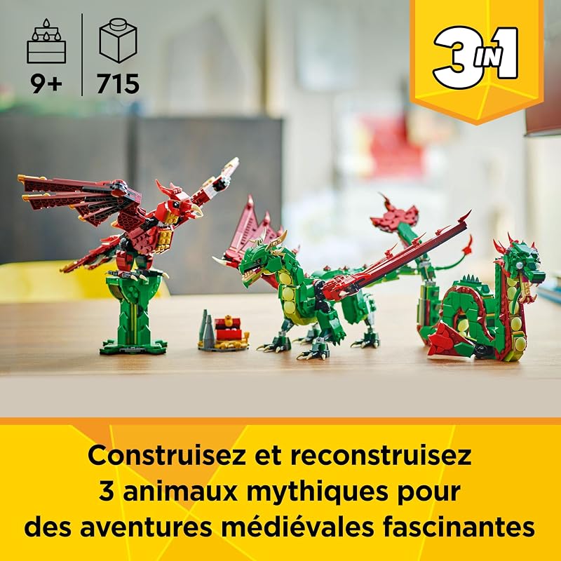 Creator 3-en-1 Le Dragon médiéval 31161