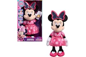 JUST PLAY Disney Jr. Colorfinity Minnie Mouse, Interactive Plush Toy, Over 40 Interactions, Ages 3 and Up