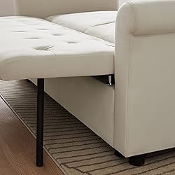 3-in-1 Convertible Futon Loveseat with Pull Out
