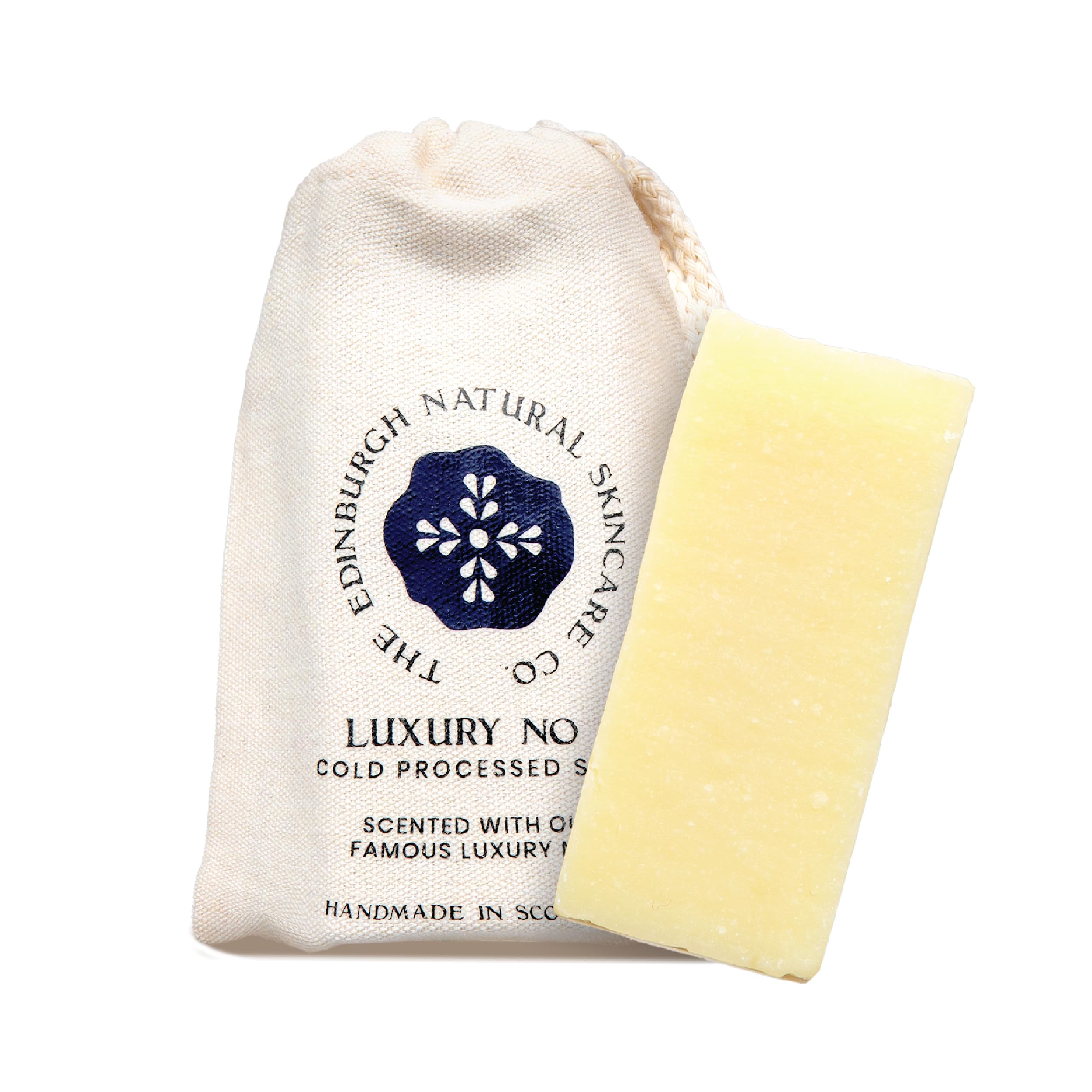 Luxury No.1 Soap Bar – 100% Natural & Vegan | Handmade & Cold-Processed with Shea Butter, Coconut Oil & Lavender | Gently Cleanses & Hydrates for Soft, Radiant Skin | 90g | Edinburgh Skincare Company