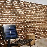 echosari Solar Powered Net Lights, 200 LED 9.8Ft x