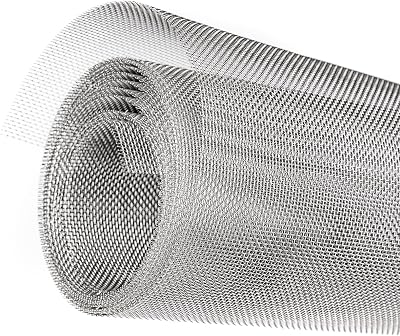 UNU 304 Stainless Steel Wire Mesh Roll 2.5m x 300mm 1mm Holes 0.3mm Wire
