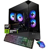 iBUYPOWER Element SE Gaming PC Desktop Computer AMD Ryzen 5 8400F CPU, NVIDIA GeForce RTX 3050 6GB GPU, 16GB DDR5 RAM, 1TB NVMe SSD, Windows 11 Home, Gamer Keyboard and Mouse - ESA5N3501