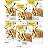 Simple Mills Almond Flour Baking Mix, Artisan Bread Mix, 6pk, 10.4oz | Bulk Size 6 Pack, Easily Make Gluten Free Flatbread, Dinner Rolls, or Bread, Paleo Friendly, No Artificial Ingredients