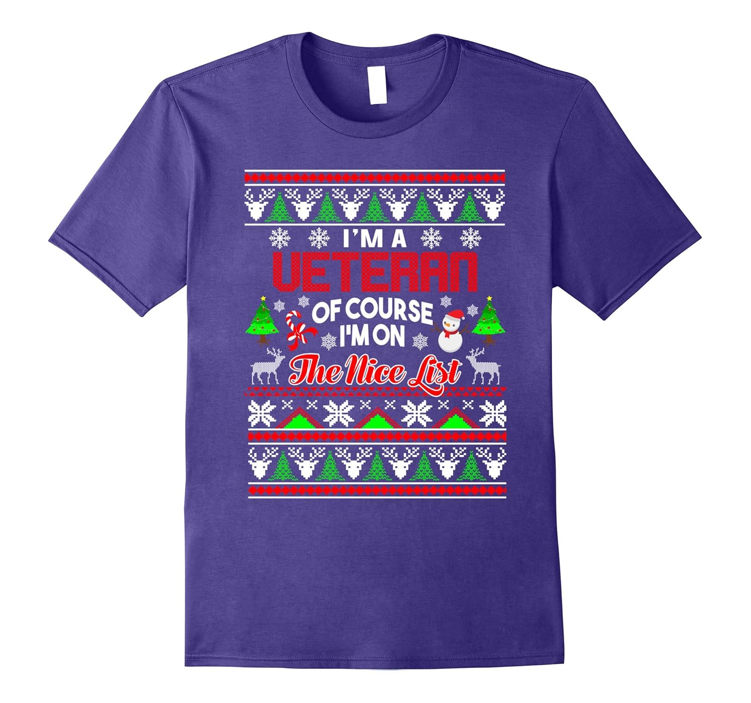 Best Ugly Christmas Sweater Gift For Veteran Shirt-ANZ