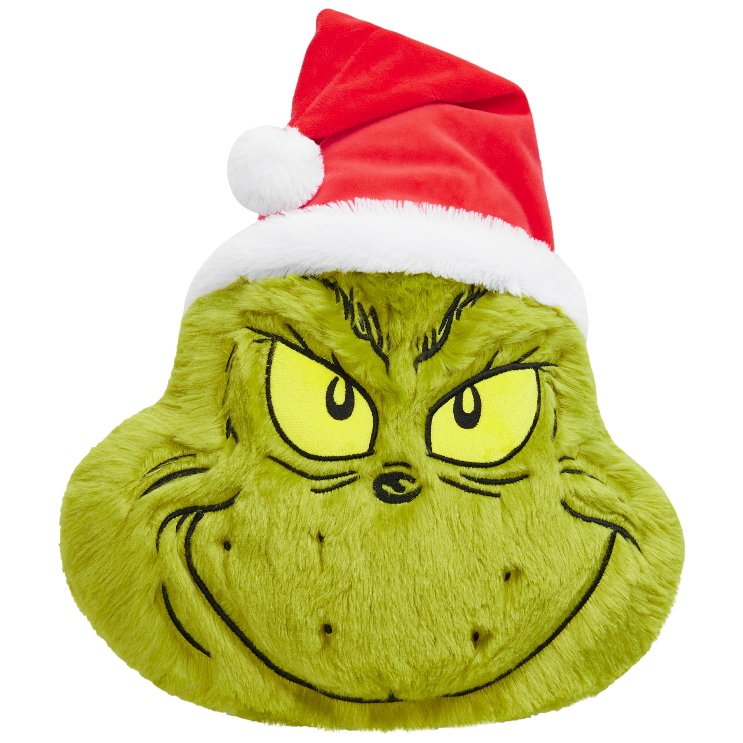The Grinch 3D Plush Pillow Cushion for Bed, Sofa, Cuddle Cushion Christmas Decor 52x34.5x10.5cm Festive Bedroom Accessories Xmas Gifts