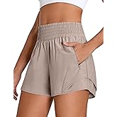 BMJL Women's Athletic Shorts High Waisted 2.5" Running Short with Zipper Pocket Sporty Yoga Gym Workout Shorts