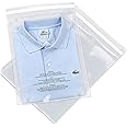 Spartan Industrial - 11” X 14” (100 Count) Self Seal Clear Poly Bags with Suffocation Warning for Packaging, T Shirts - Permanent Adhesive