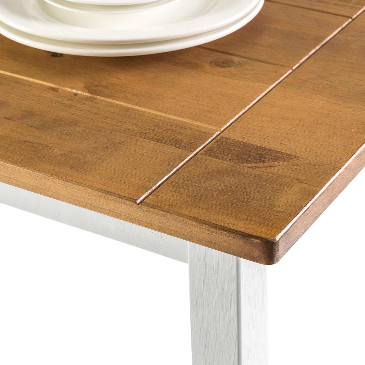 Zinus Becky Farmhouse Wood Dining Table / Table Only - Tables