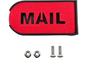 AZXHILARATE Azxhiralate Mailbox Flag, Plastic Mailbox Flag Replacement Kit, Upgraded Design Mail Box Door Replacement for All Surface Rust Resistant Mailbox, Easy Assembly