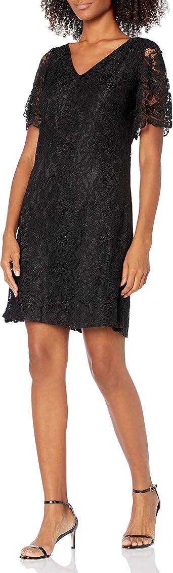 chaps lace dress