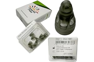 CHEERFULPOINT Phonak Open Smokey Domes – Small Size (S) – (054-1987) – 10 Pack – Compatible with Marvel, Paradise, Lumity RIC Devices – Original Phonak Replacement Tips