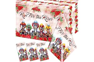 Gupesxu 3pcs Horse Racing Party Tablecloths Kentucky Derby Decorations Kentucky Derby Tablecloth Run for The Roses Horse Racing Table Cover Kentucky Derby Party Supplies