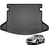 MOOREVER Cargo Liner for 2017-2025 Mazda CX-5 TPE Trunk Mat - All-Weather Heavy Duty 3D Custom Fit 2017 2018 2019 2020 2021 2022 2023 2024 2025 Mazda Car Accessories Rear Back Cargo Tray Black