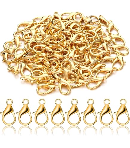 20 Mousquetons Argentés 12mm - Pour Bijoux, Sacs, DIY - Qualité Professionnelle - Neuf