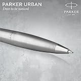 Parker Urban Twist Ballpoint Pen Metro Metallic Chrome Trim Medium Point view 4