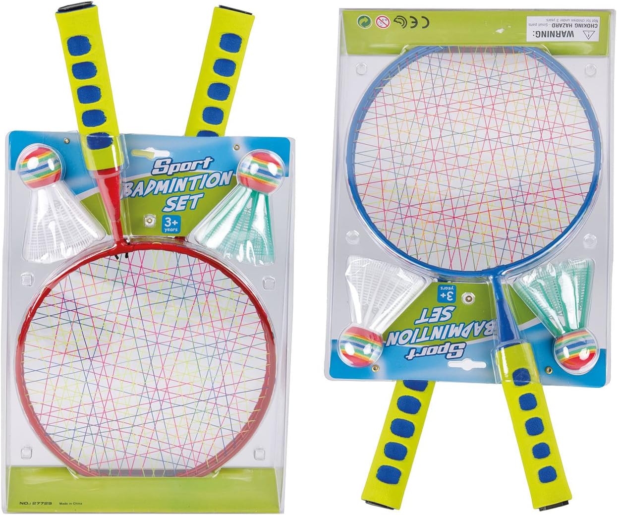 Set Badminton Schildkröt 4 Giocatori - 4 Racchette Acciaio, Volani, Borsa Trasporto - Foto 2