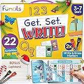 Funcils Learn to Write for Kids - Educational Toys & Games, Preschool & Kindergarten Learning Activities, Writing Practice Bo