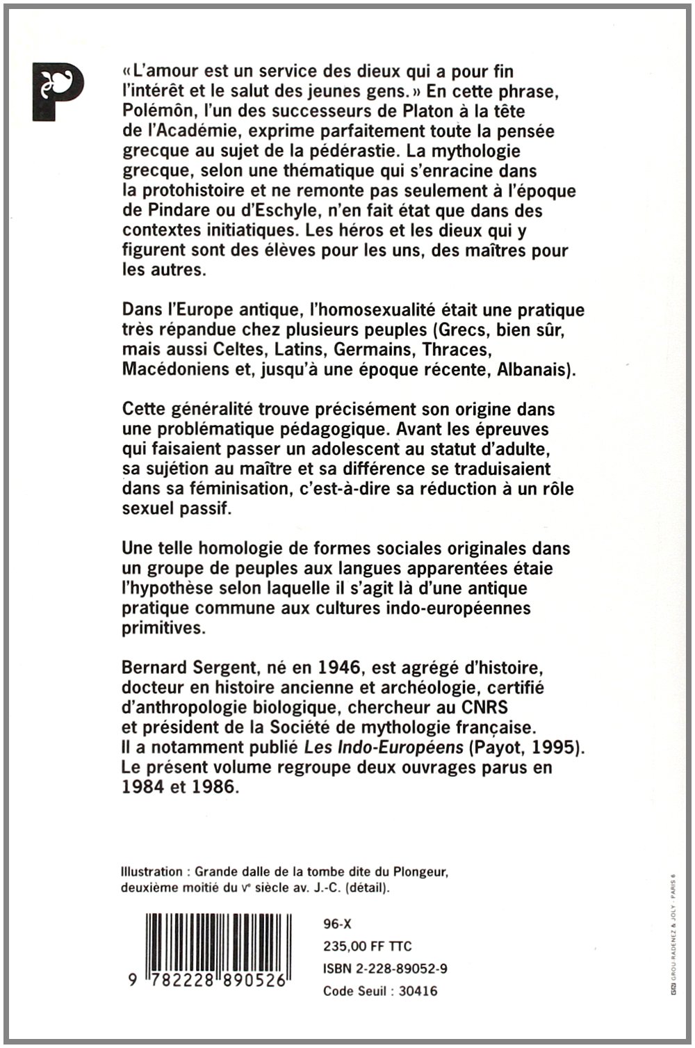 Homosexualite Et Initiation Chez Les Peuples Indo Europeens Bibliotheque Historique Payot French Edition Sergent Bernard 9782228890526 Amazon Com Books