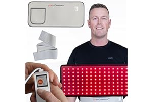 LOOKEE HealGlow Pro Medical Infrared & Red Light Therapy Belt | Programmable 10 Therapy Modes | Proudly Canadian | 60W LED In