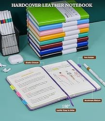 Ansopu Lined Journal Notebook for Writing, A5 100