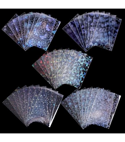 100 Pcs photocard Sleeves, 57x88mm Ultra Clear and Thick Sleeves Idol Photo Cards Protector Trading Cards Shield Cover : Toys & Games